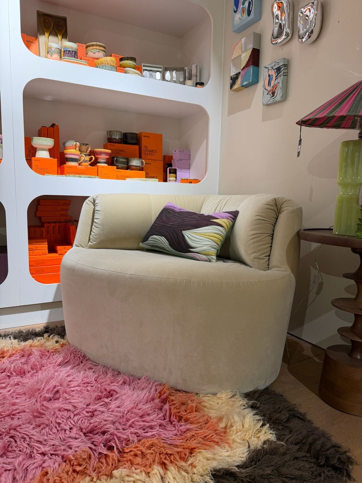 Fauteuil Huf, Beige - Fest Amsterdam, Service@festamsterdam.com, De clerqstraat 44, Amsterdam, Nieuw, 75 tot 100 cm