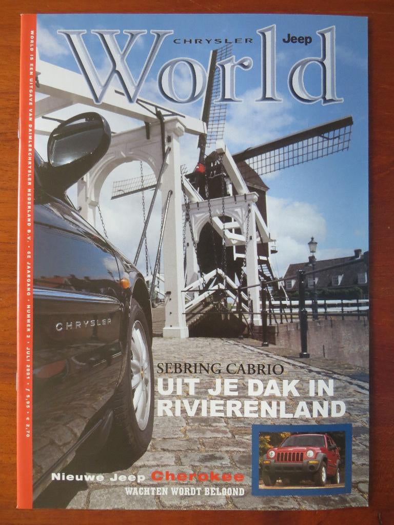 Chrysler Jeep World (juli 2001) Cherokee, Sebring Cabrio, Ophalen of Verzenden, Nieuw, Overige merken