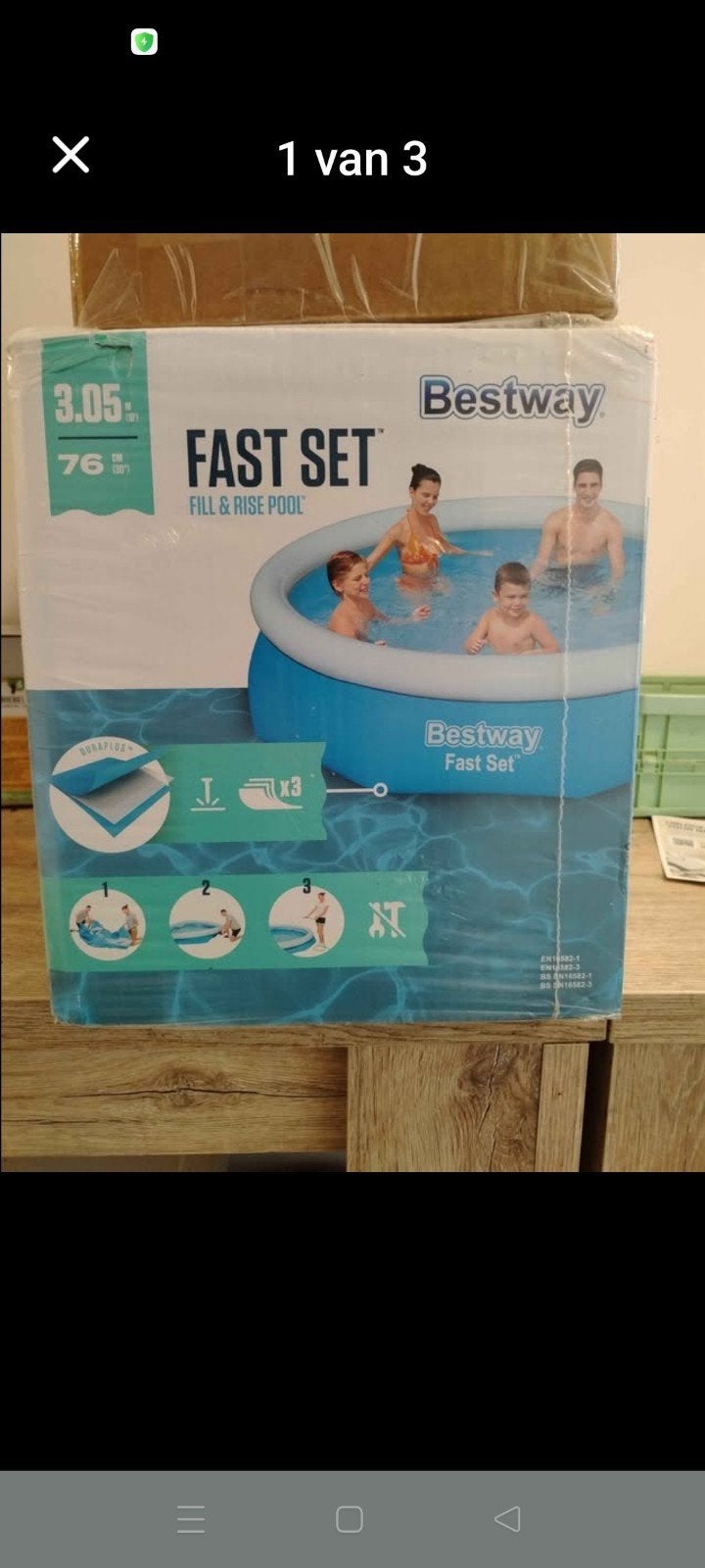 NIEUW 3.05m ø Intex zwembad met nieuwe pomp en filters, Tuin en Terras, 80 tot 120 cm, Rond, Ophalen of Verzenden, Opzetzwembad