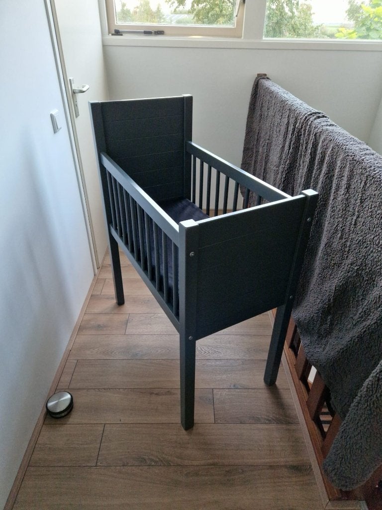 Baby wieg antraciet, Ophalen, Gebruikt, Wieg