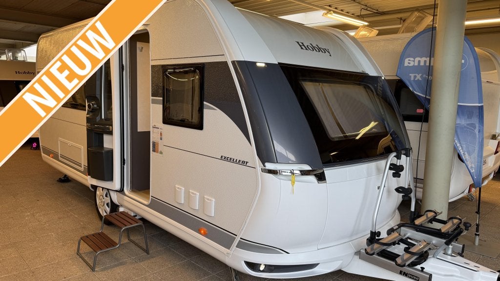 Hobby Excellent 495 WFB TOP AANBIEDING, Caravans en Kamperen, Caravans, Standaardzit, Hobby, Bedrijf, Overige typen
