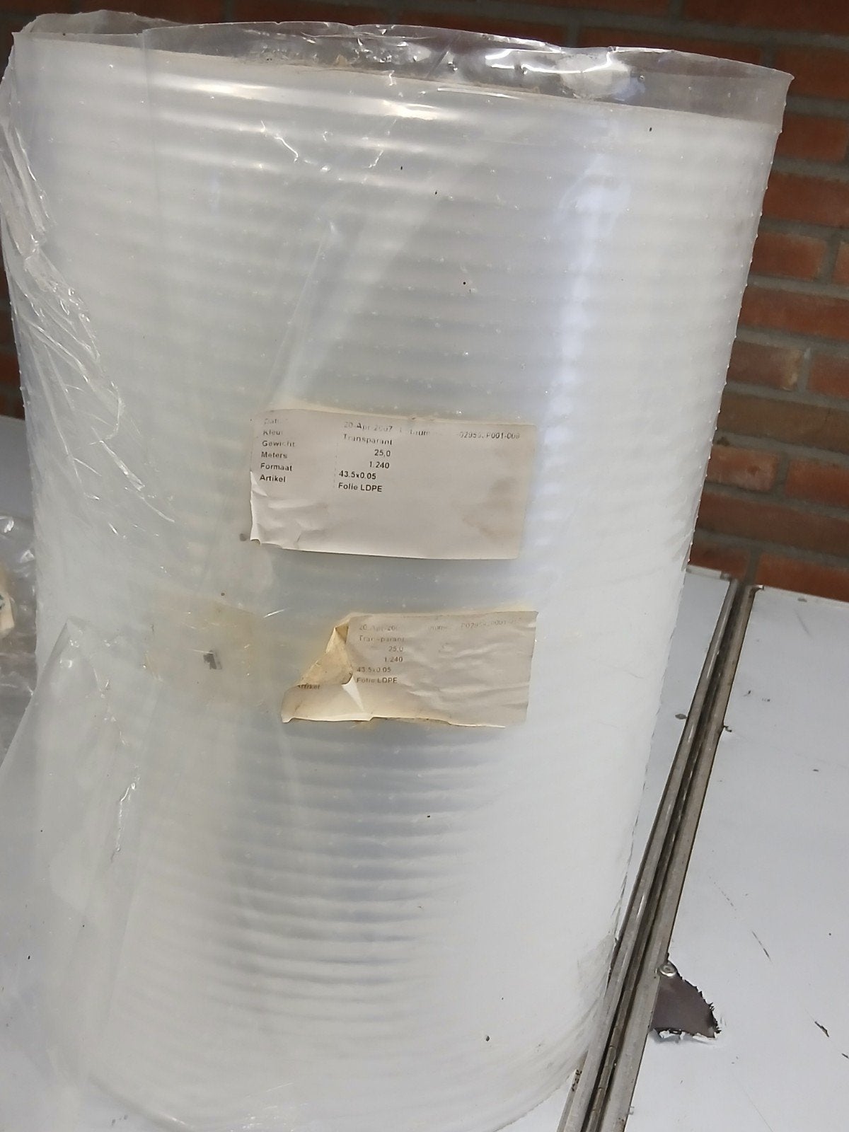 Transparante Folie LDPE - 43.5cm breed, 0.05mm dik, Ophalen