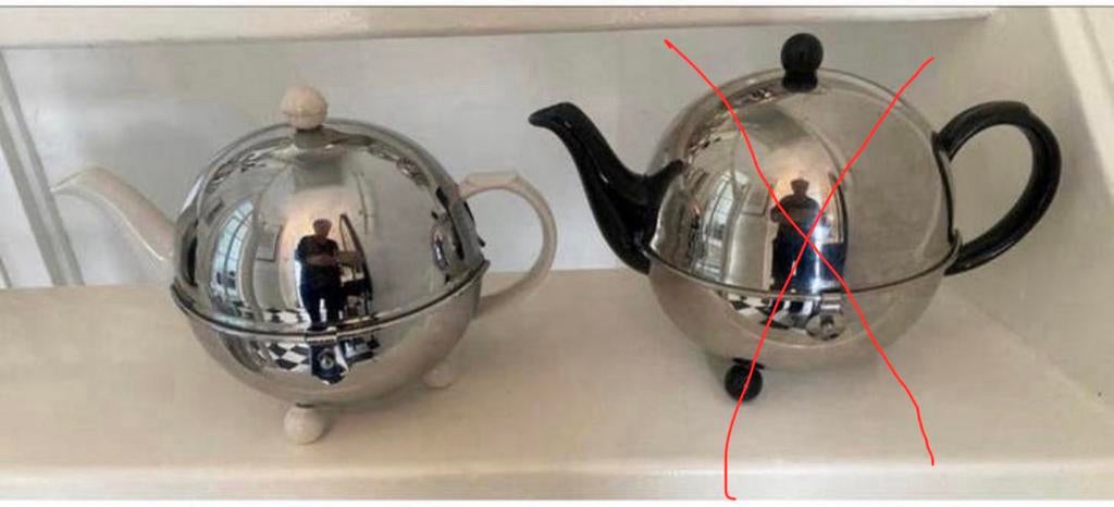 Bredemeijer theepot met  thermokap /zwarte theepot verkocht, Ophalen of Verzenden