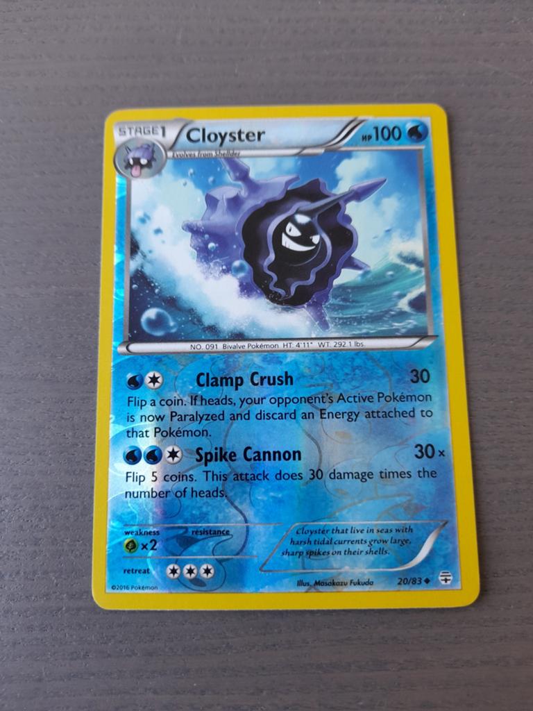 Generations 20/83 cloyster reverse, Ophalen of Verzenden, Gebruikt, Losse kaart, Foil