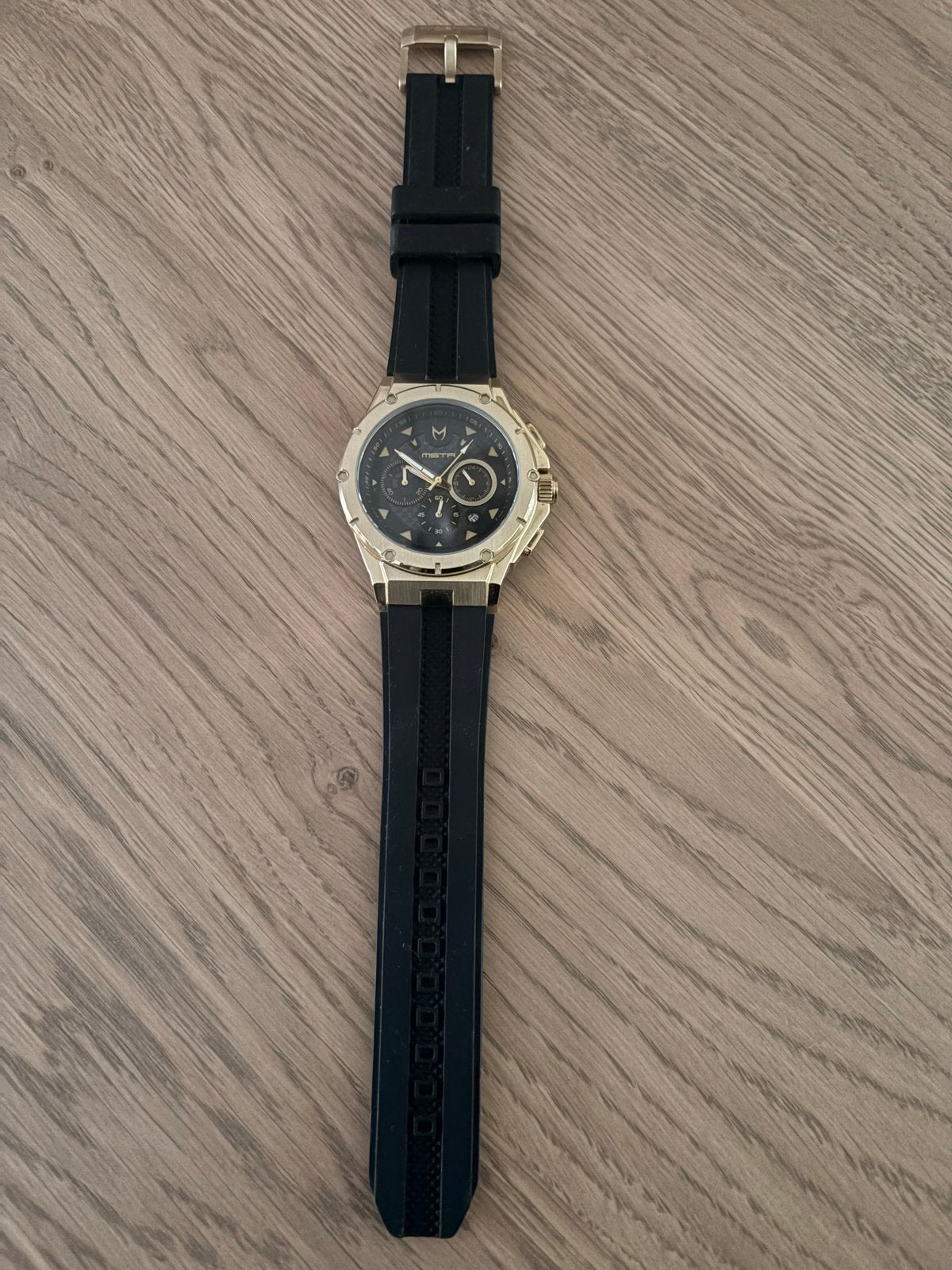 Mooi MSTR herenhorloge - Nooit gedragen (batterij leeg), Overige merken, Overige materialen, Polshorloge, Nieuw