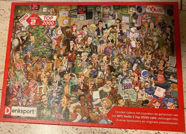 NPO Radio 2 Top 2000 Legpuzzel Denksport, Ophalen of Verzenden, 500 t/m 1500 stukjes, Zo goed als nieuw, Legpuzzel