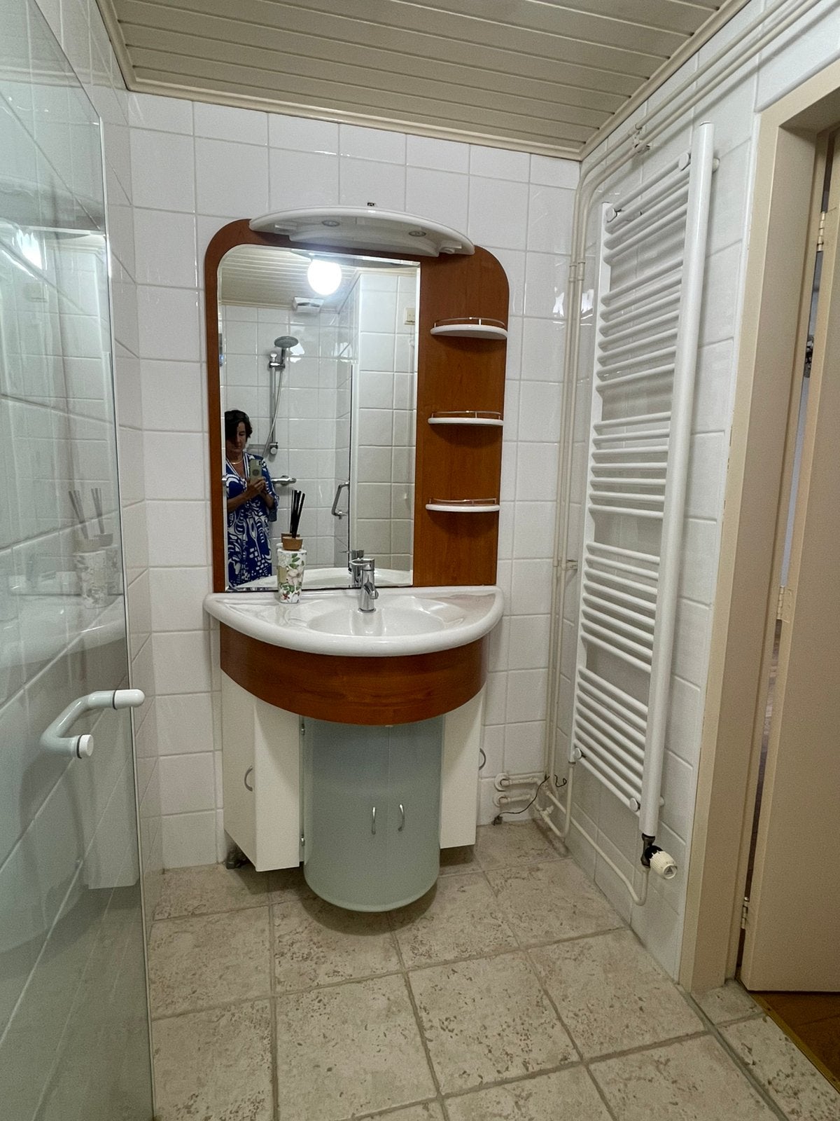 Retro wastafel, Huis en Inrichting, Badkamer | Badkamermeubels, Gebruikt, Wasbak of Wastafel, Minder dan 100 cm, 50 tot 100 cm