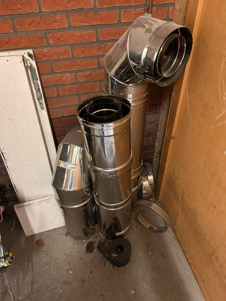 Gratis Inbouw gaskachel met rookkanaal, Huis en Inrichting, Kachels, Gebruikt, Gas, Ophalen of Verzenden, Inbouw