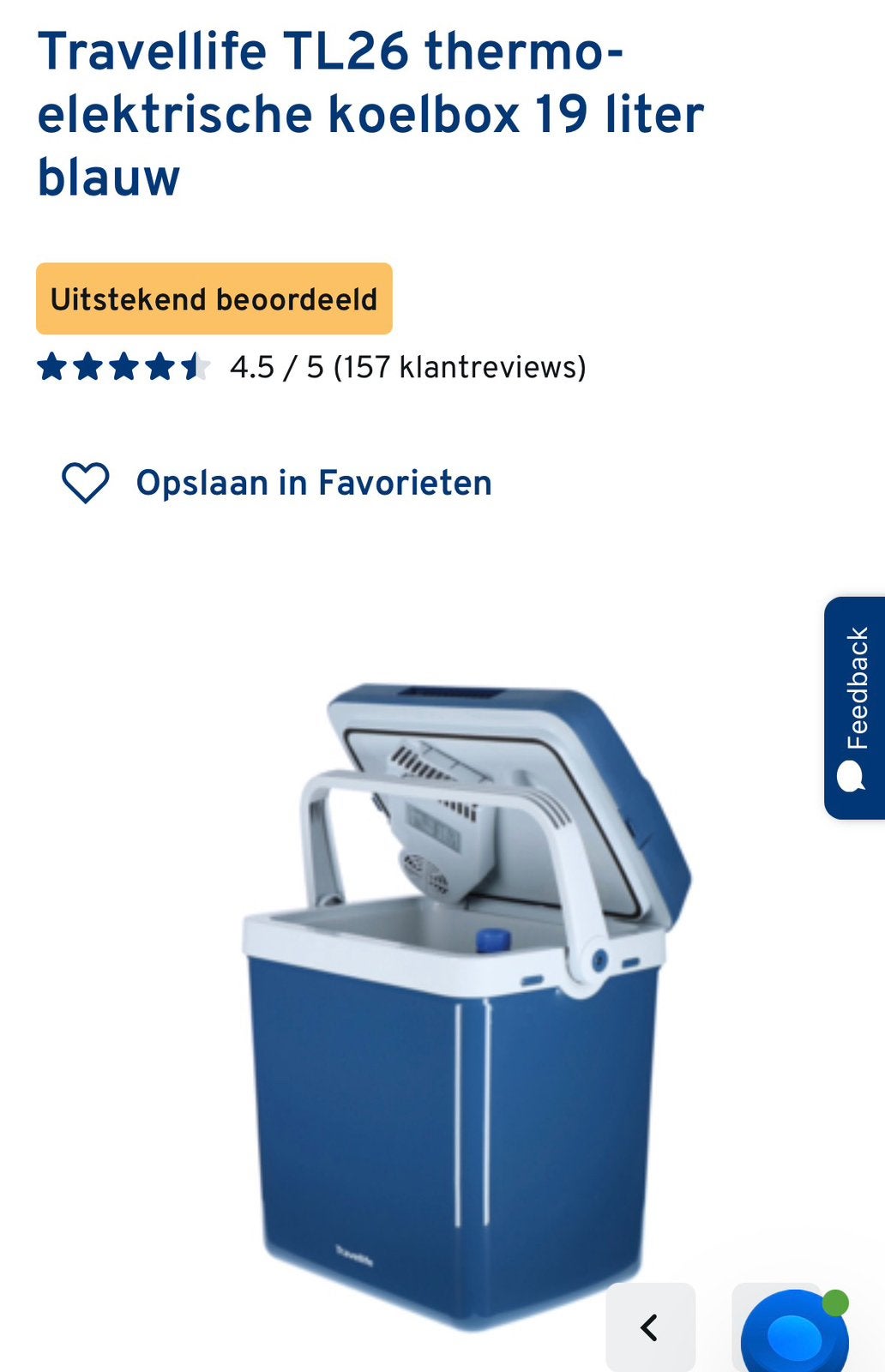 Koelbox nieuwstaat, Ophalen, Zo goed als nieuw