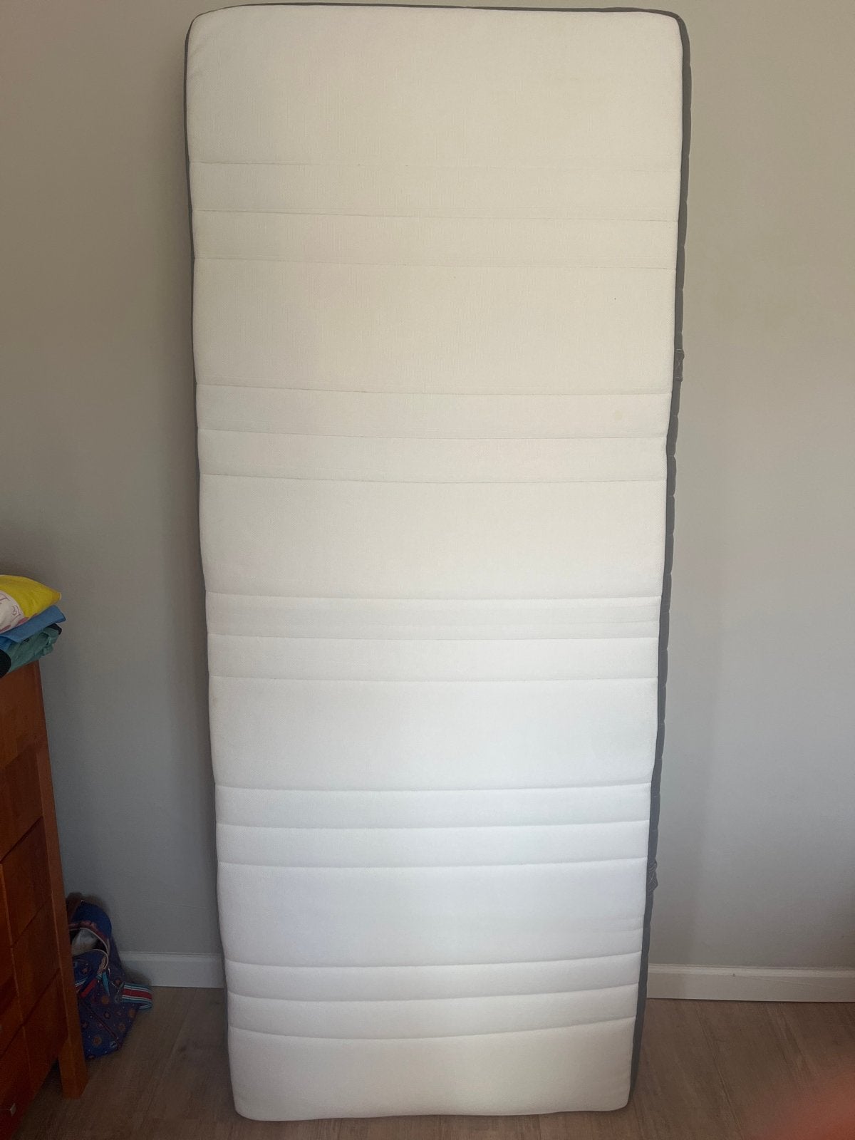 IKEA Hövåg matras 200x80 - Gebruikt met topper, Ophalen, Gebruikt, Eenpersoons, 80 cm
