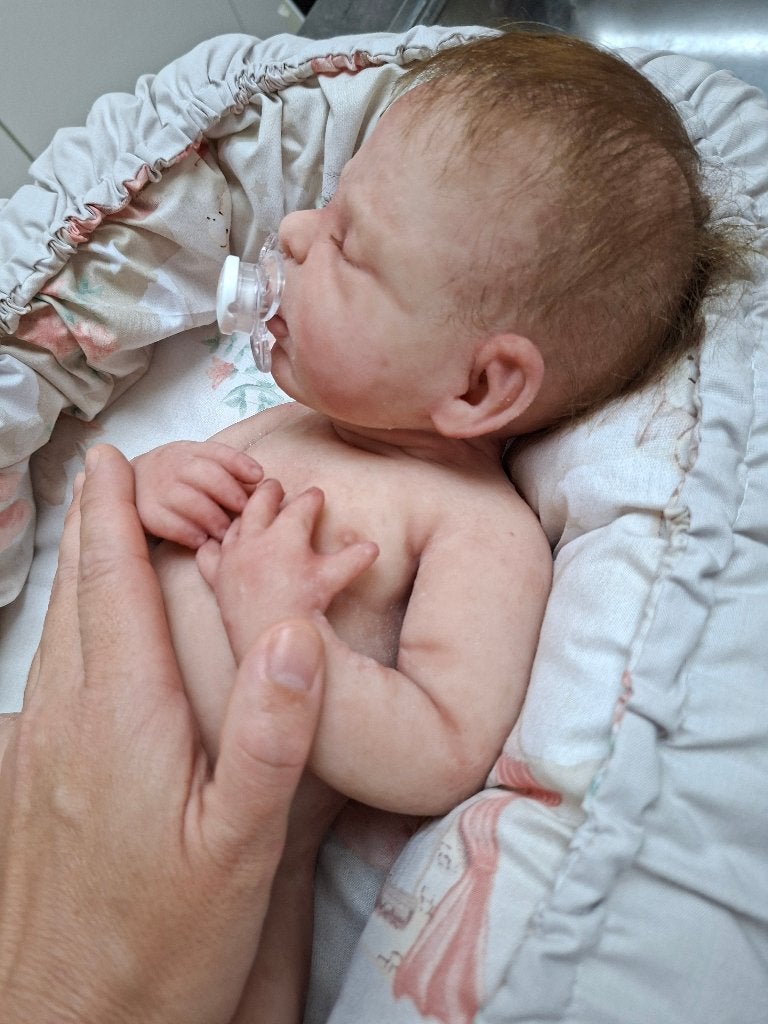 full body siliconen baby met 2 certificaten PRIJSDALING, Ophalen of Verzenden, Nieuw, Babypop, Levensecht of Reborn