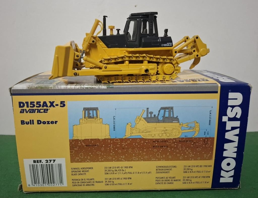 Komatsu D155AX 5 bulldozer Joal 1/50, Ophalen of Verzenden, Zo goed als nieuw, Overige typen, Overige merken