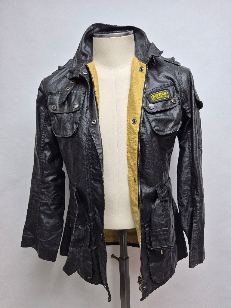 Barbour 'Duralinen Int.Jkt' dames jas, maat 36, Kleding | Dames, Jassen | Zomer, Barbour, Zwart, Ophalen of Verzenden, Zo goed als nieuw