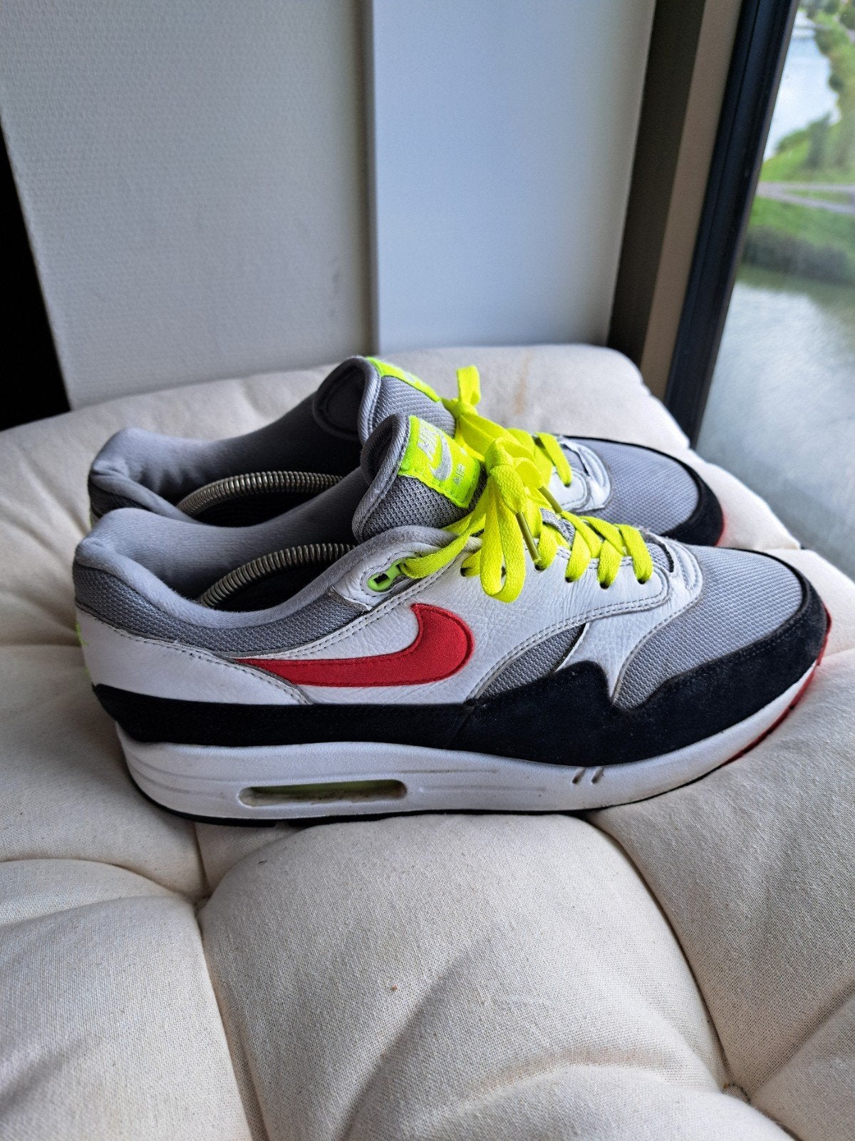 Nike Air Max 1 Volt Chili mt46, Ophalen of Verzenden, Overige kleuren, Nike