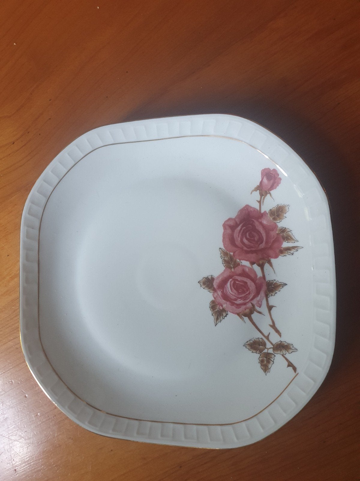 Prachtige 13-delige vintage gebaksset Wawel Poland – Rozen &, Antiek en Kunst, Ophalen of Verzenden