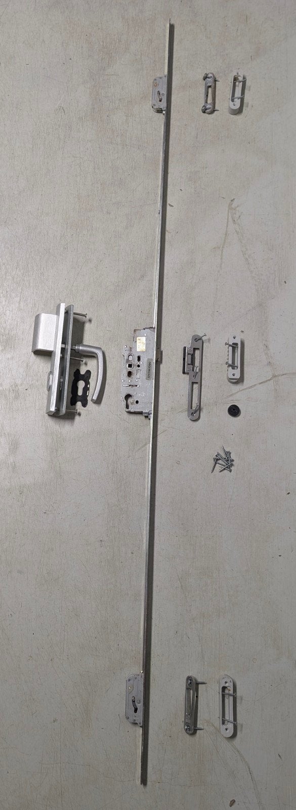 3 punt sluiting, helemaal compleet, Ophalen, Zo goed als nieuw, Rvs, Slot