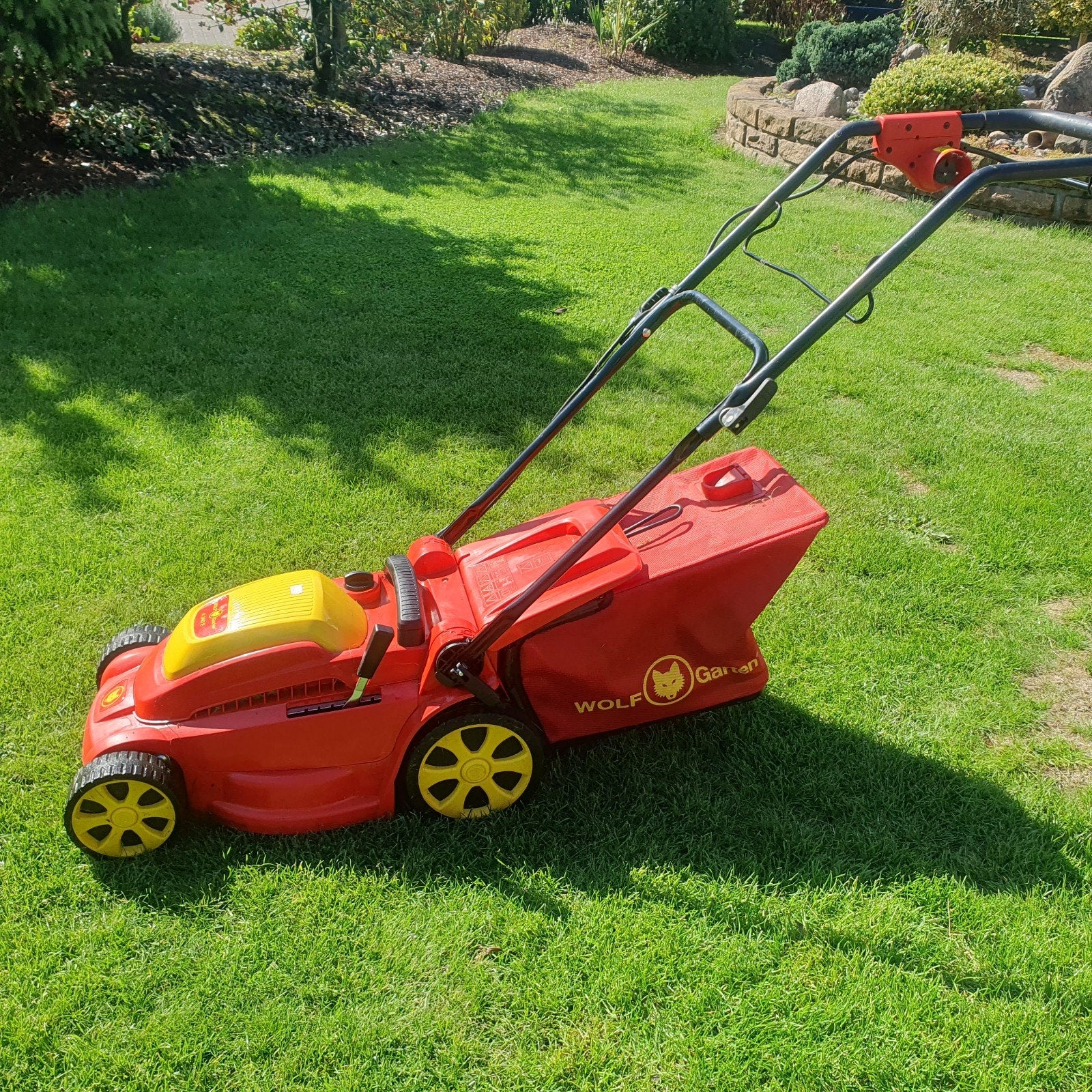 WOLF-Garten A 340 E Grasmaaier  1 x gebruikt, Tuin en Terras, Cirkelmaaier, Elektrische grasmaaier, WOLF-Garten, Ophalen of Verzenden