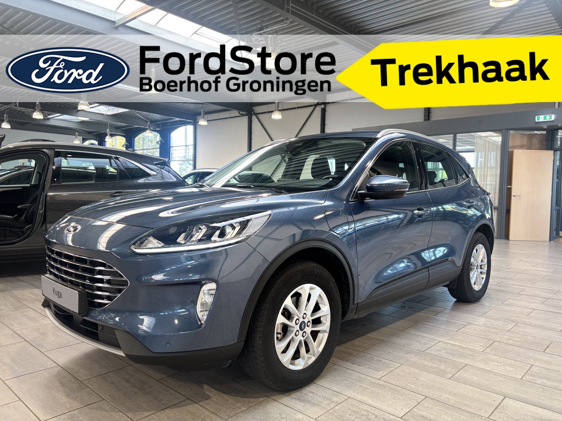 Ford Kuga 2.5 PHEV 225 pk Titanium | Trekhaak | Winter Pack, Gebruikt, 4 cilinders, Blauw, Plug-in hybride