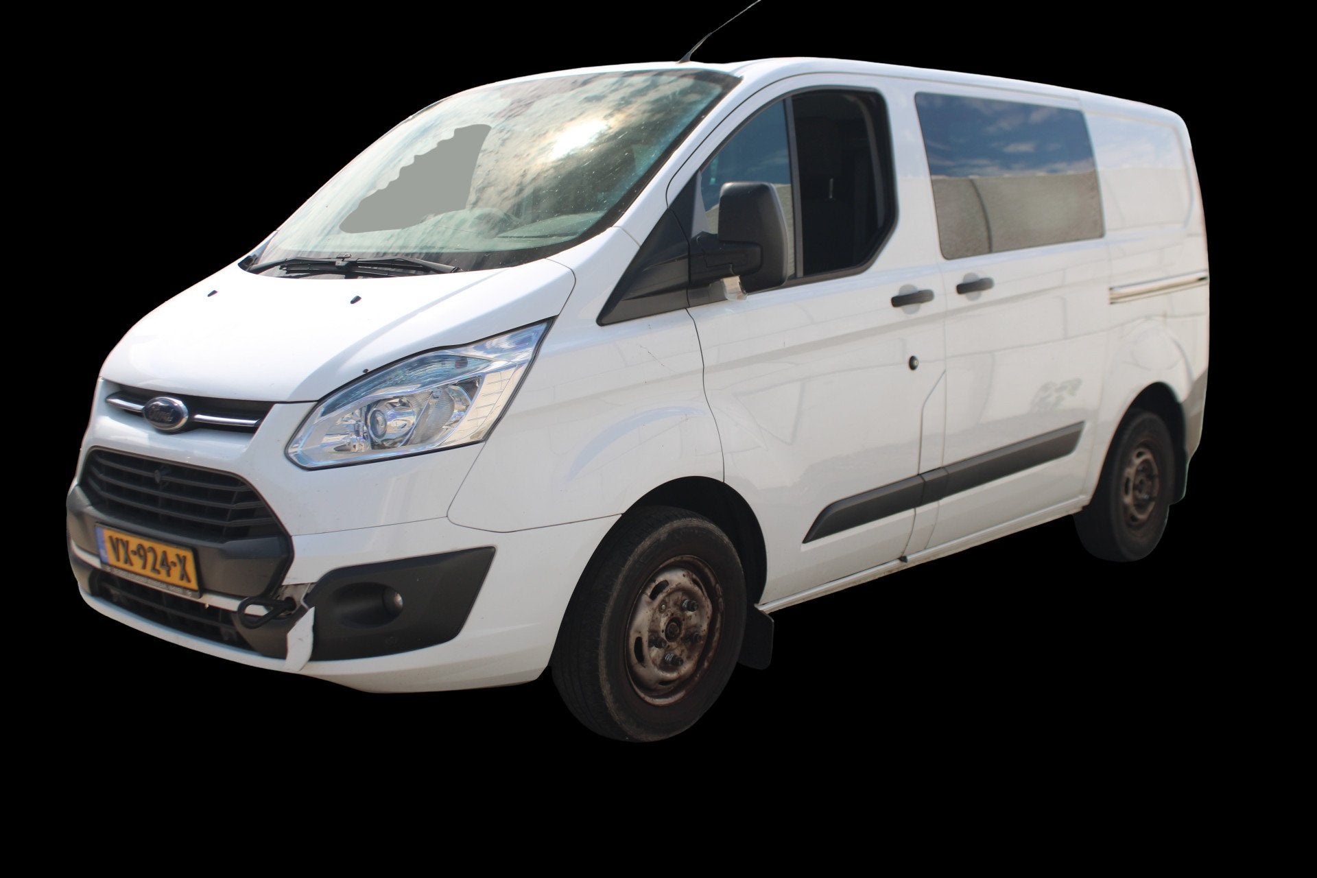 Ford Transit Custom 290 2.2 TDCI L1H1 Trend DC (bj 2015), Auto's, Voorwielaandrijving, Euro 5, Stof, Gebruikt