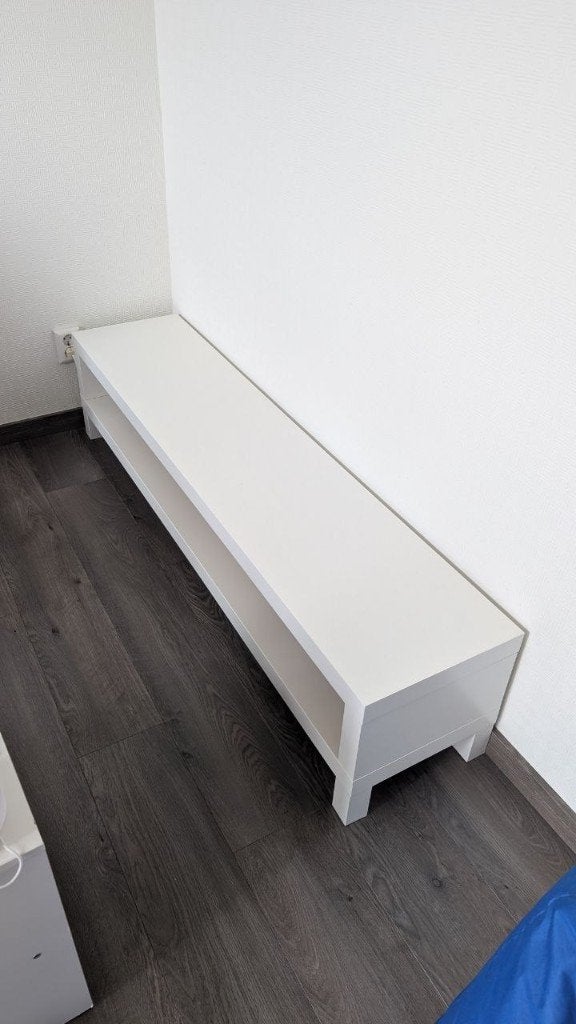 IKEA LACK Tv-meubel wit — 160x35x36, Ophalen, 150 tot 200 cm, Zo goed als nieuw, Minder dan 100 cm