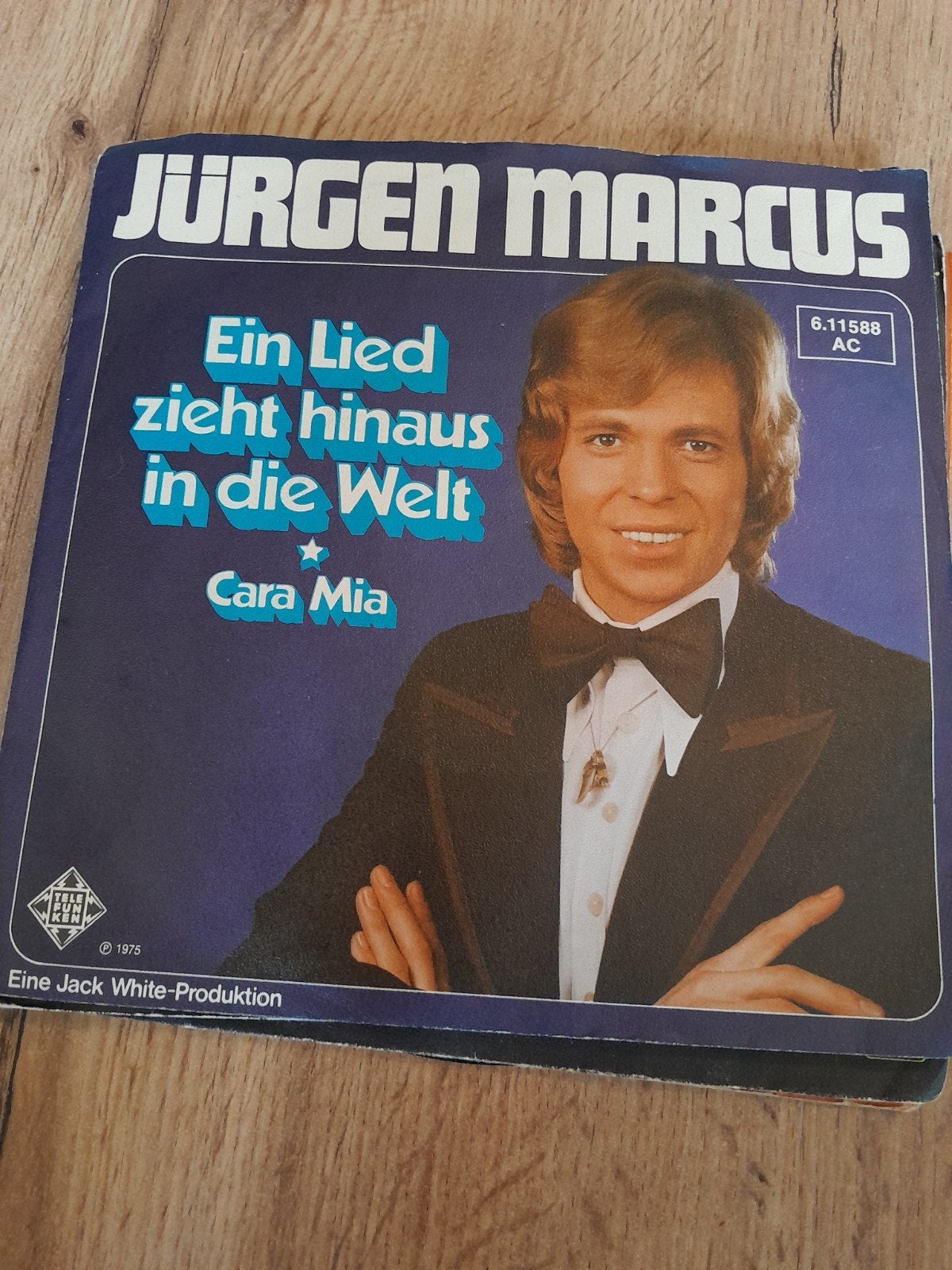 Jurgen marcus 7inch ein lied zieht hinaus in die welt, Ophalen of Verzenden, Zo goed als nieuw, Pop