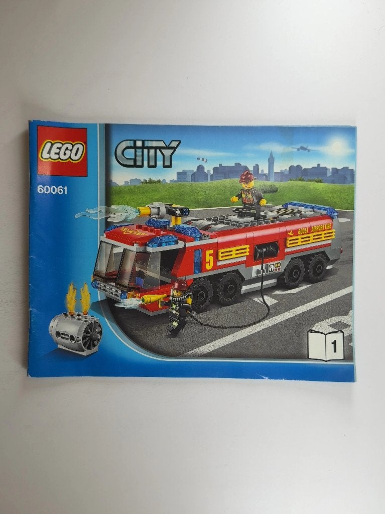 LEGO City 60061 (Instructions) Airport Fire Truck, Lego, Overige typen, Ophalen of Verzenden, City