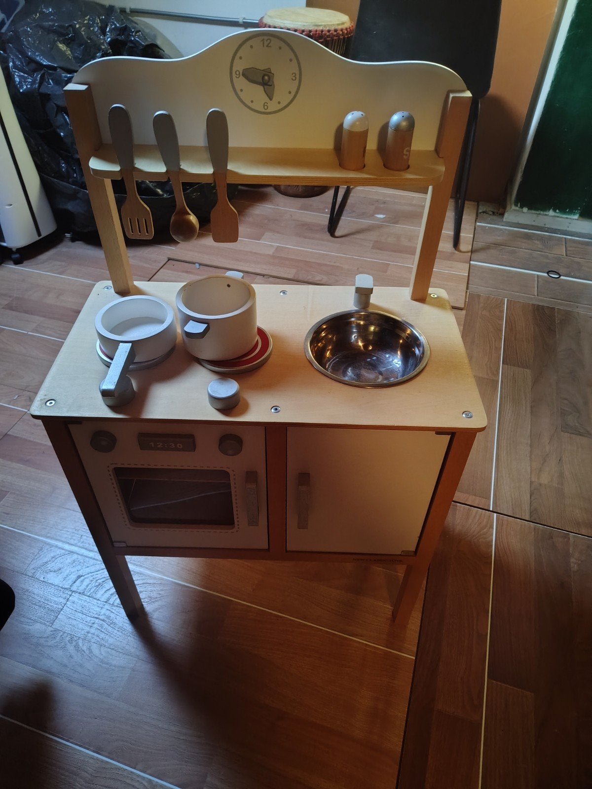 Houten speelkeuken met accessoires, Ophalen, Gebruikt