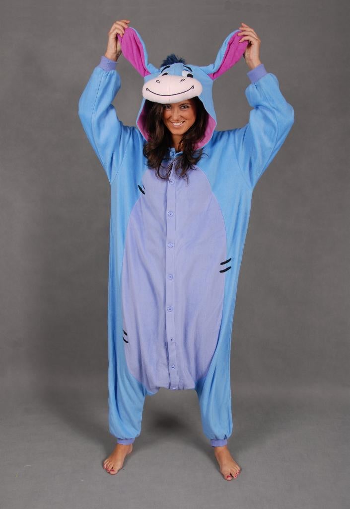 Eeyore Onesie Blauw 116-122 Ezelpak Jumpsuit Verkleedpak, Ophalen of Verzenden, Nieuw, 110 t/m 116, Jongen of Meisje