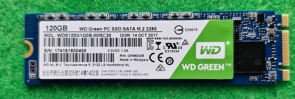 WD Green M.2 SSD 120GB, Intern, Verzenden, SSD, Western Digital (WD)