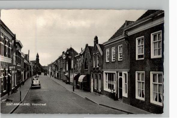 St. Annaland Voorstraat, Verzamelen, Ansichtkaarten | Nederland, Ongelopen, Zeeland, 1960 tot 1980, Verzenden