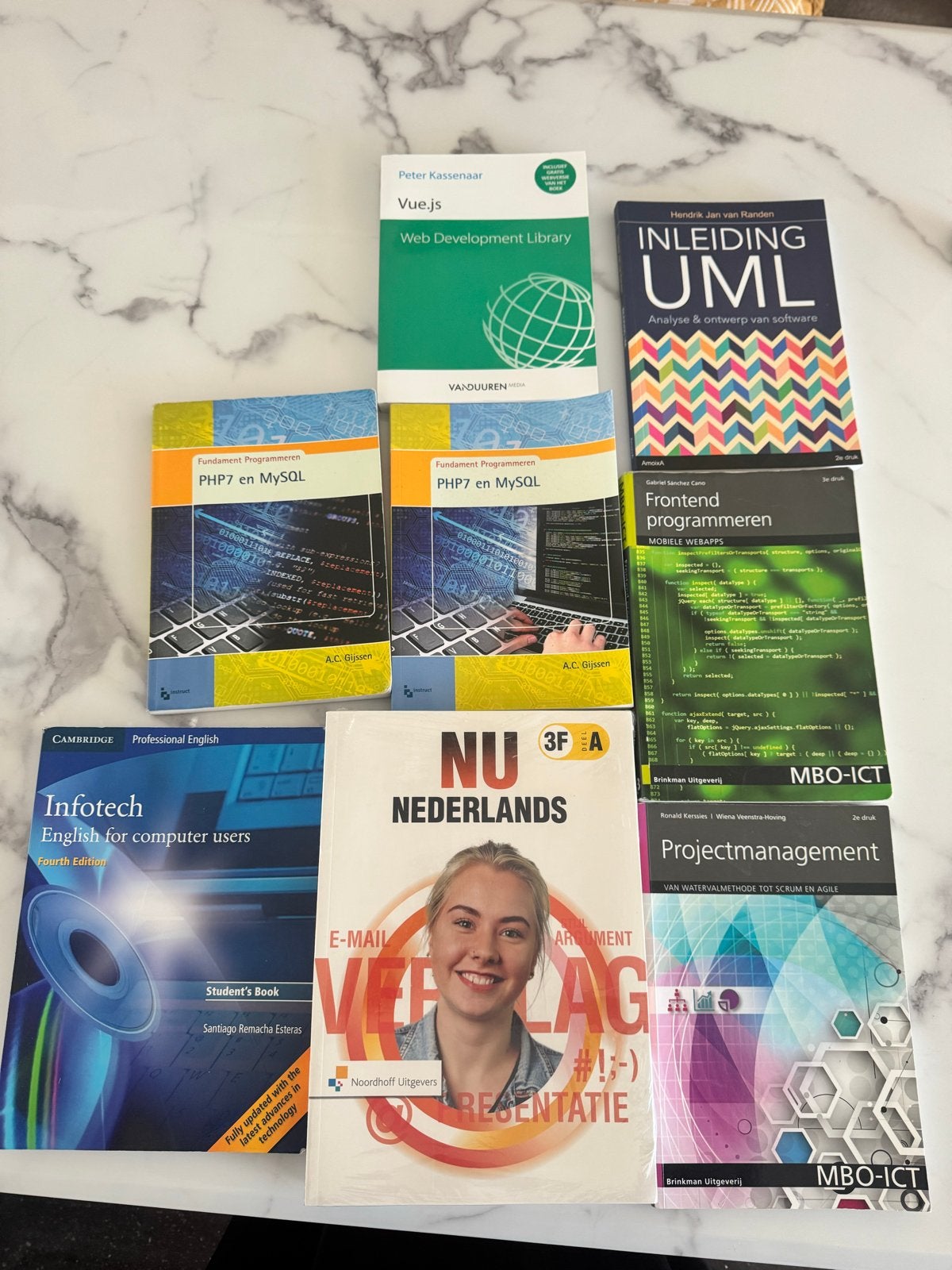 Diverse Studieboeken: IT, Talen & Projectmanagement, Boeken, Ophalen, Beta, Gelezen, MBO