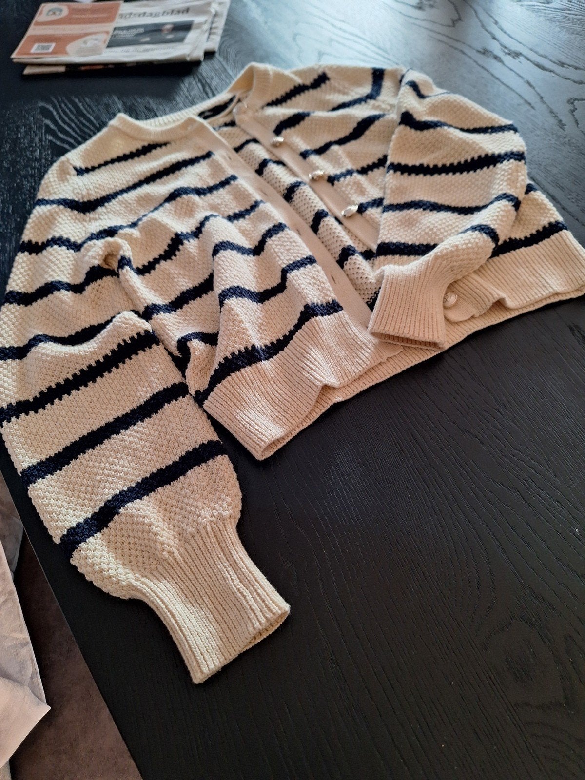 Vero Moda gestreept vest met knopen, Vero Moda, Beige, Ophalen of Verzenden, Zo goed als nieuw