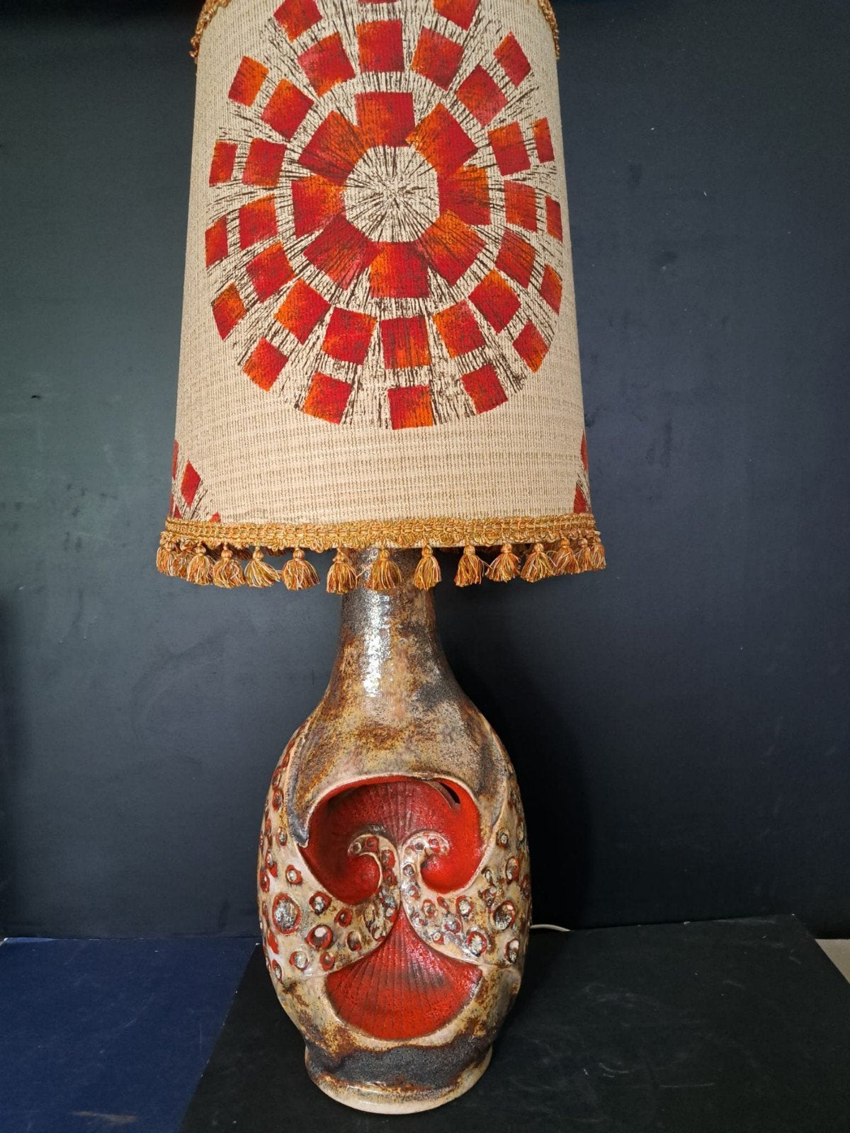 Vintage 70s West Germany Fat Lava vloerlamp, Ophalen of Verzenden
