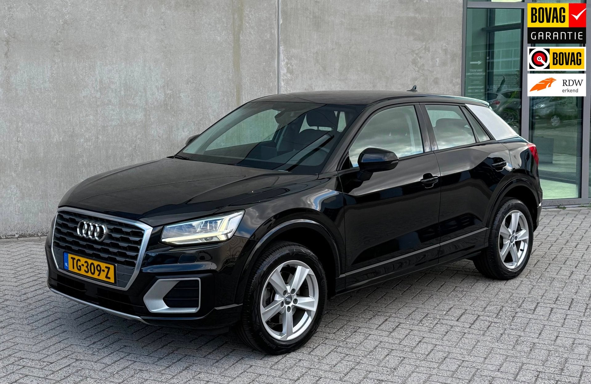 Audi Q2 1.0 TFSI Sport Pro Line S 2018 Zwart LED|NAP|PDC, Auto's, Automatische klimaatregeling, Gebruikt, Zwart, Bedrijf