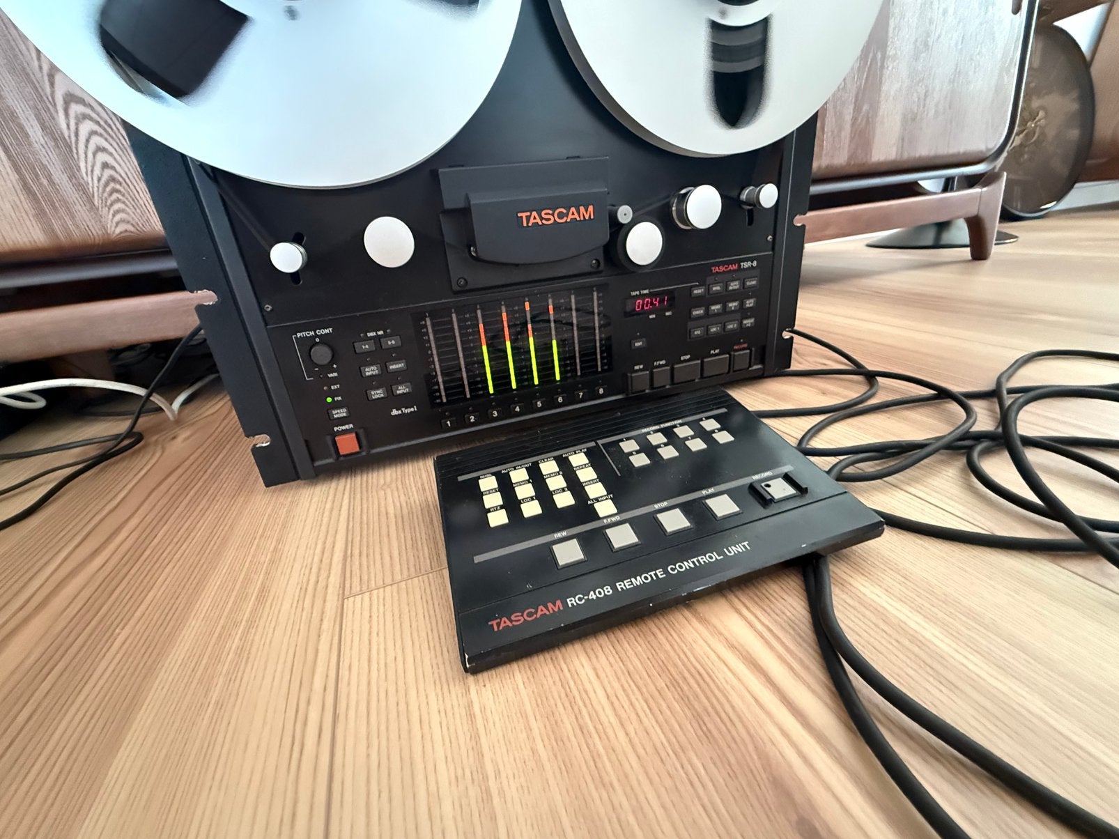 Tascam tsr8 + Tascam RC-408 Remote, Ophalen of Verzenden, Bandrecorder