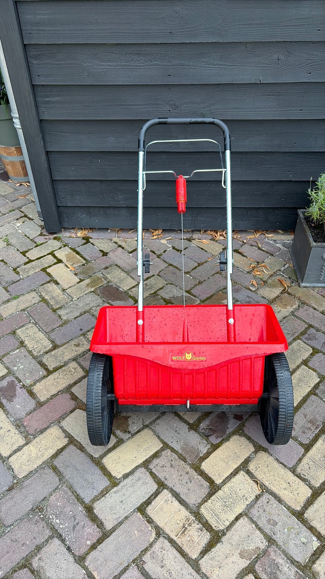 Strooi wagen, Wolf garten geschikt voor graszaad/kunstmest, Ophalen, Zo goed als nieuw