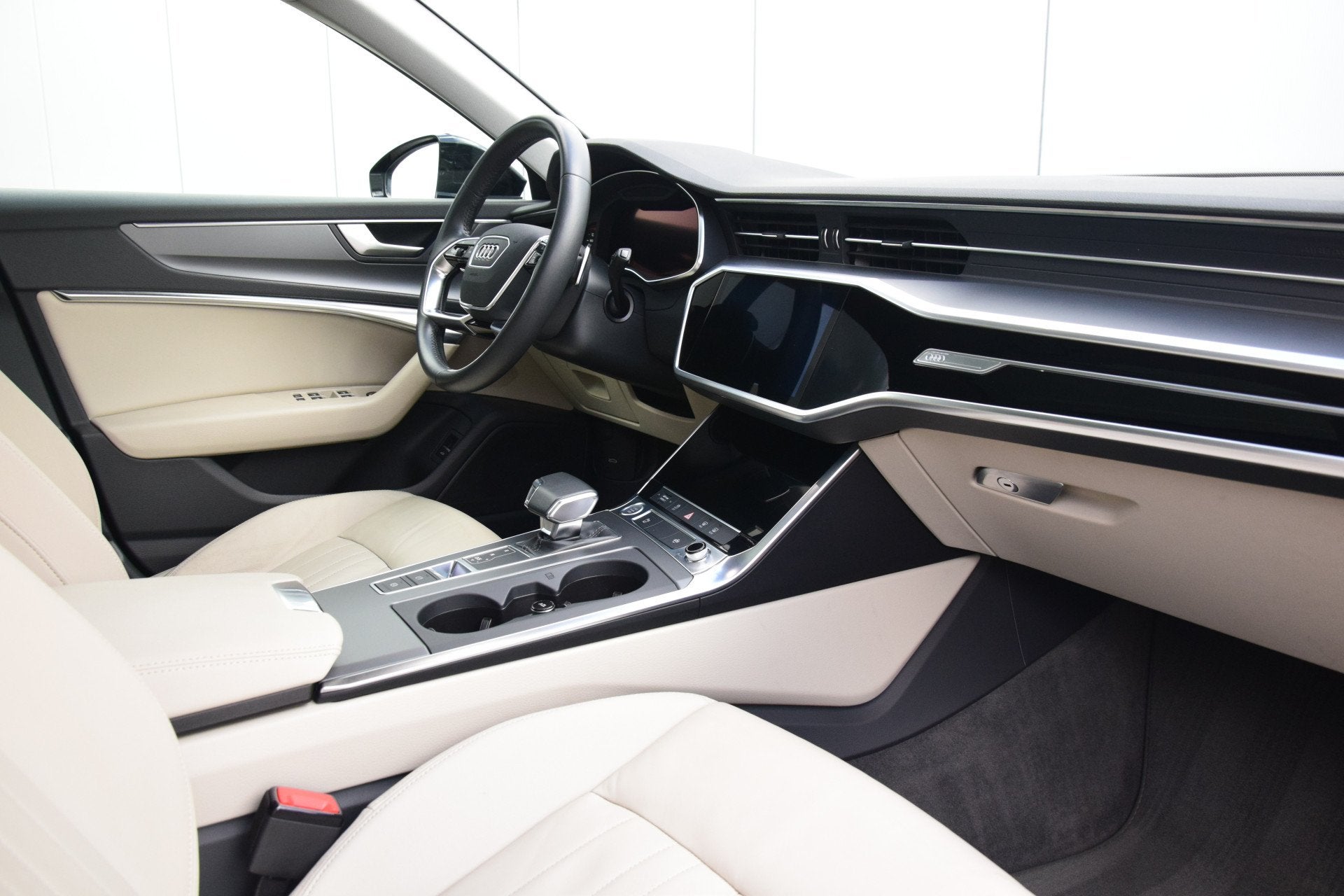 Audi A6 Avant 40 TDI Automaat Pano/dak Leer/Verwarmd/Voor/Ac, Auto's, Gebruikt, 2000 kg, Zwart, Leder
