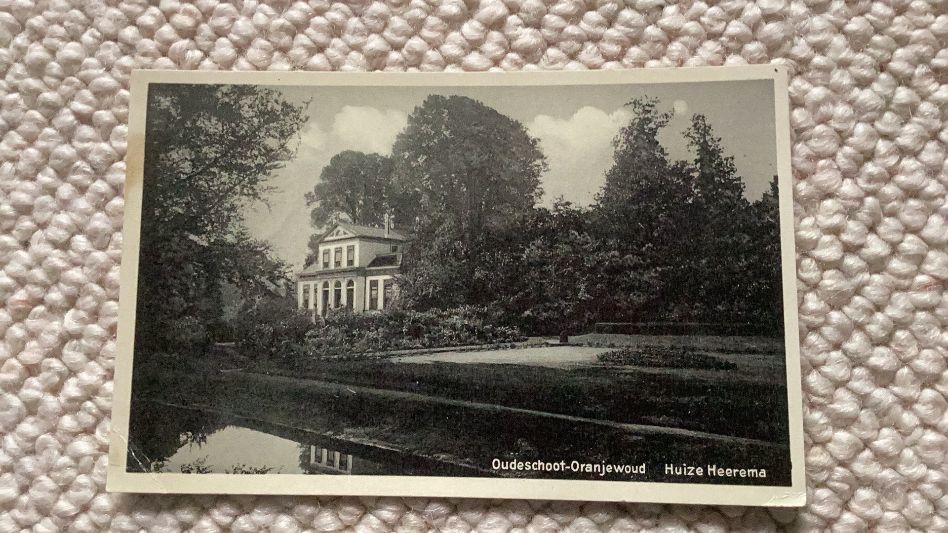 Ansichtkaart Oudeschoot-Oranjewoud Huize Heerema 1937. 999, Ophalen of Verzenden, 1920 tot 1940, Gelopen, Friesland