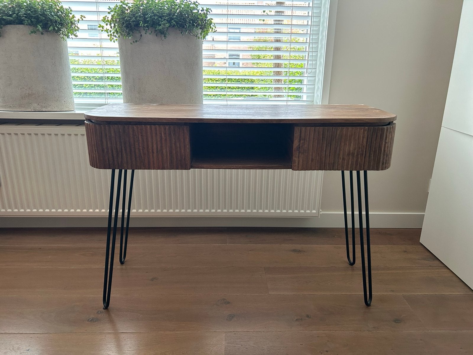 Mangohouten sidetable/kaptafel van lifestylefurn, Ophalen, Gebruikt, 75 cm of meer, 60 cm of meer