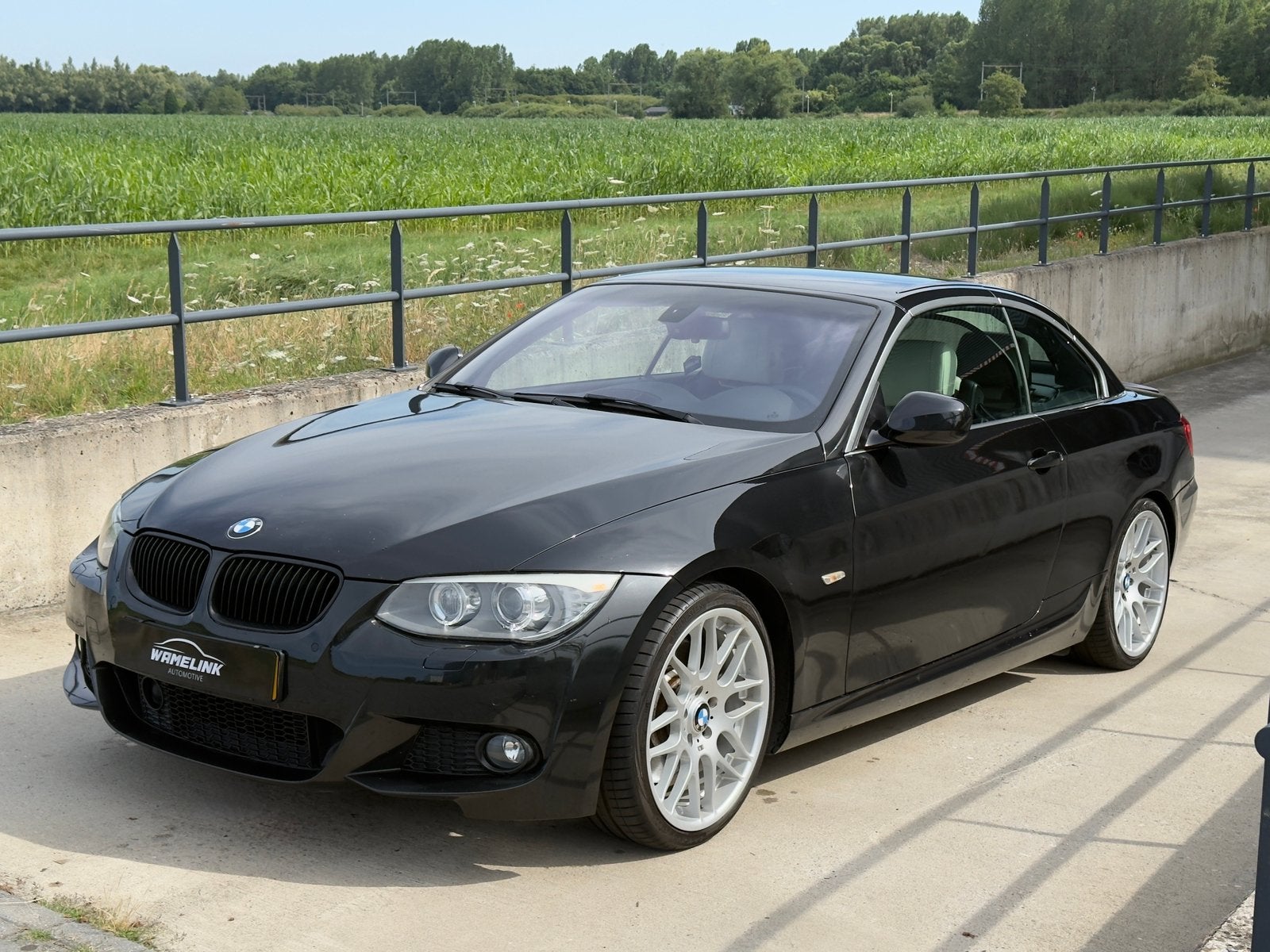 BMW 3-Serie 3.0 I 335 Cabrio DCT 2012 Zwart, Auto's, BMW, Automaat, Achterwielaandrijving, Euro 6, Cabriolet