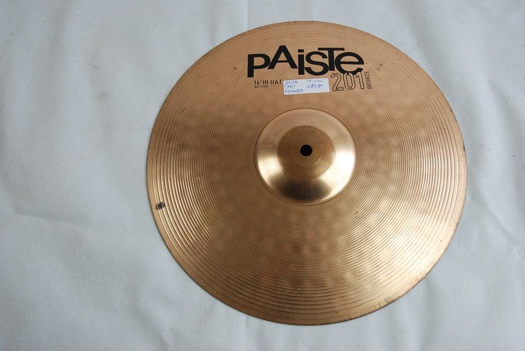 Paiste 201 bottom bekken 1183gr 14 inch  <24240873>, Gebruikt, ., Drums of Percussie, Ophalen of Verzenden