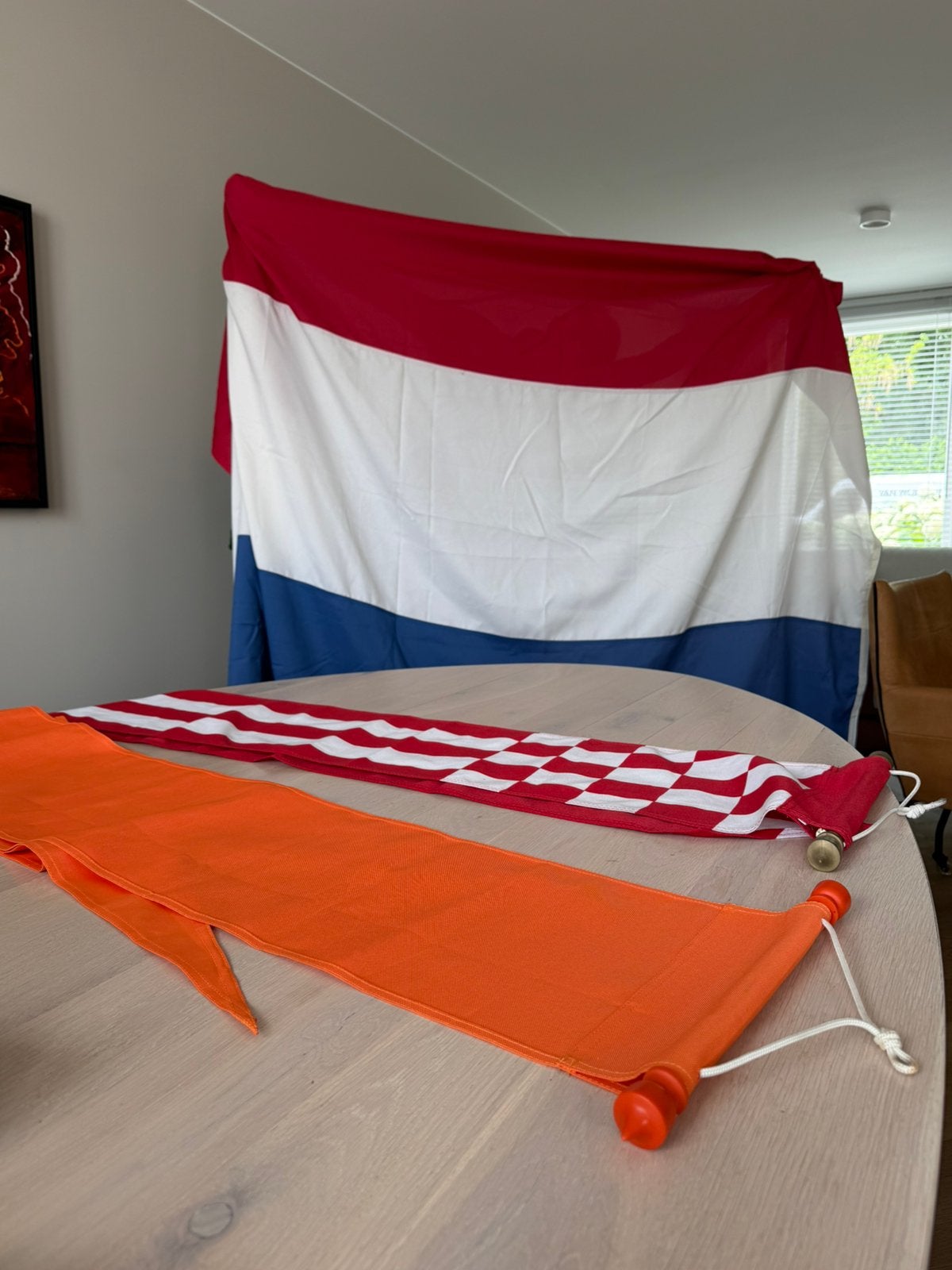 3x vlag, Diversen, Vlaggen en Wimpels, Ophalen of Verzenden, Zo goed als nieuw