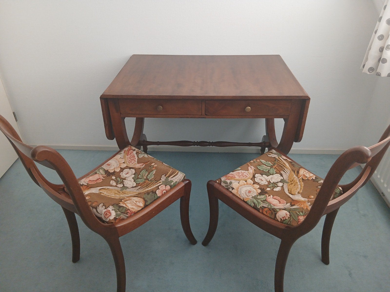 Antieke stoelen met tafel - Koloniale stijl, Antiek en Kunst, Ophalen