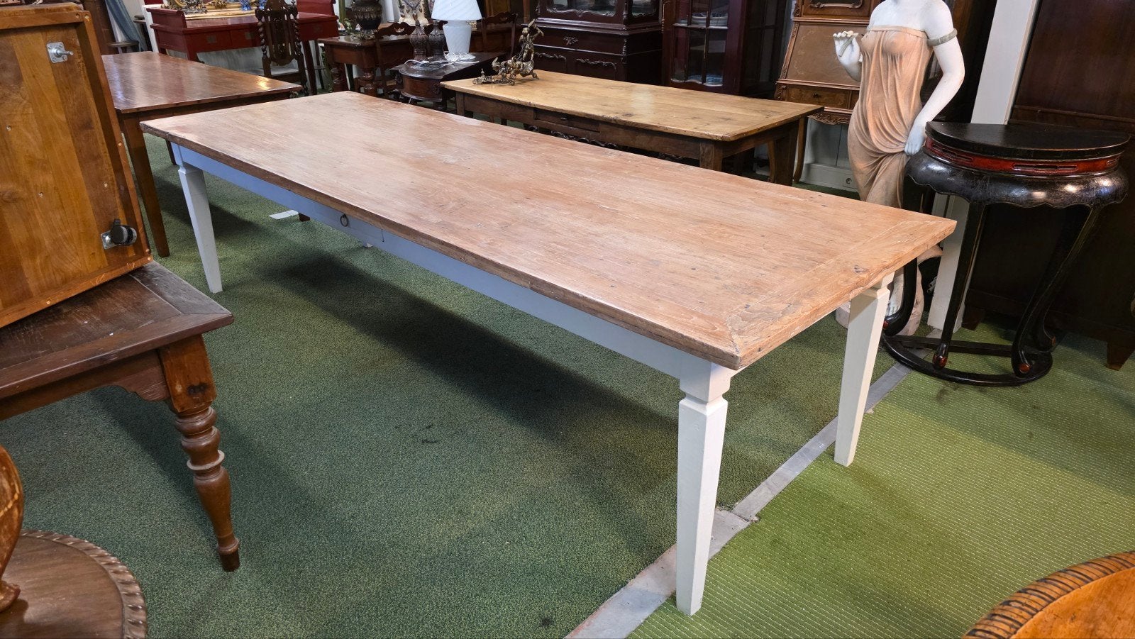 Franse boeren tafel 300 cm, Antiek en Kunst, Ophalen