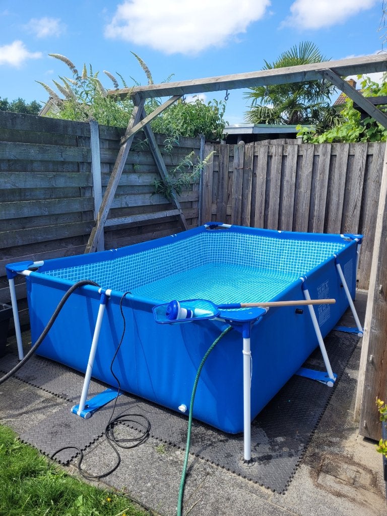 Zwembad (rechthoek), Tuin en Terras, Ophalen, Gebruikt, Opzetzwembad, 200 tot 400 cm