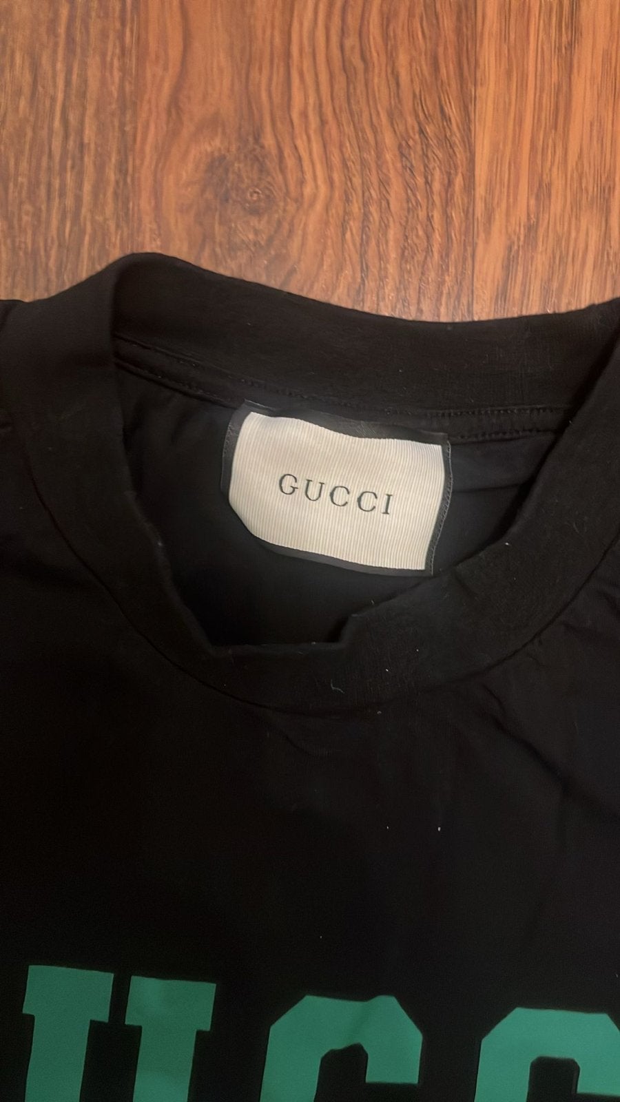 Gucci Tiger T-shirt Zwart Maat L, Zwart, Maat 42/44 (L), Ophalen of Verzenden, Zo goed als nieuw