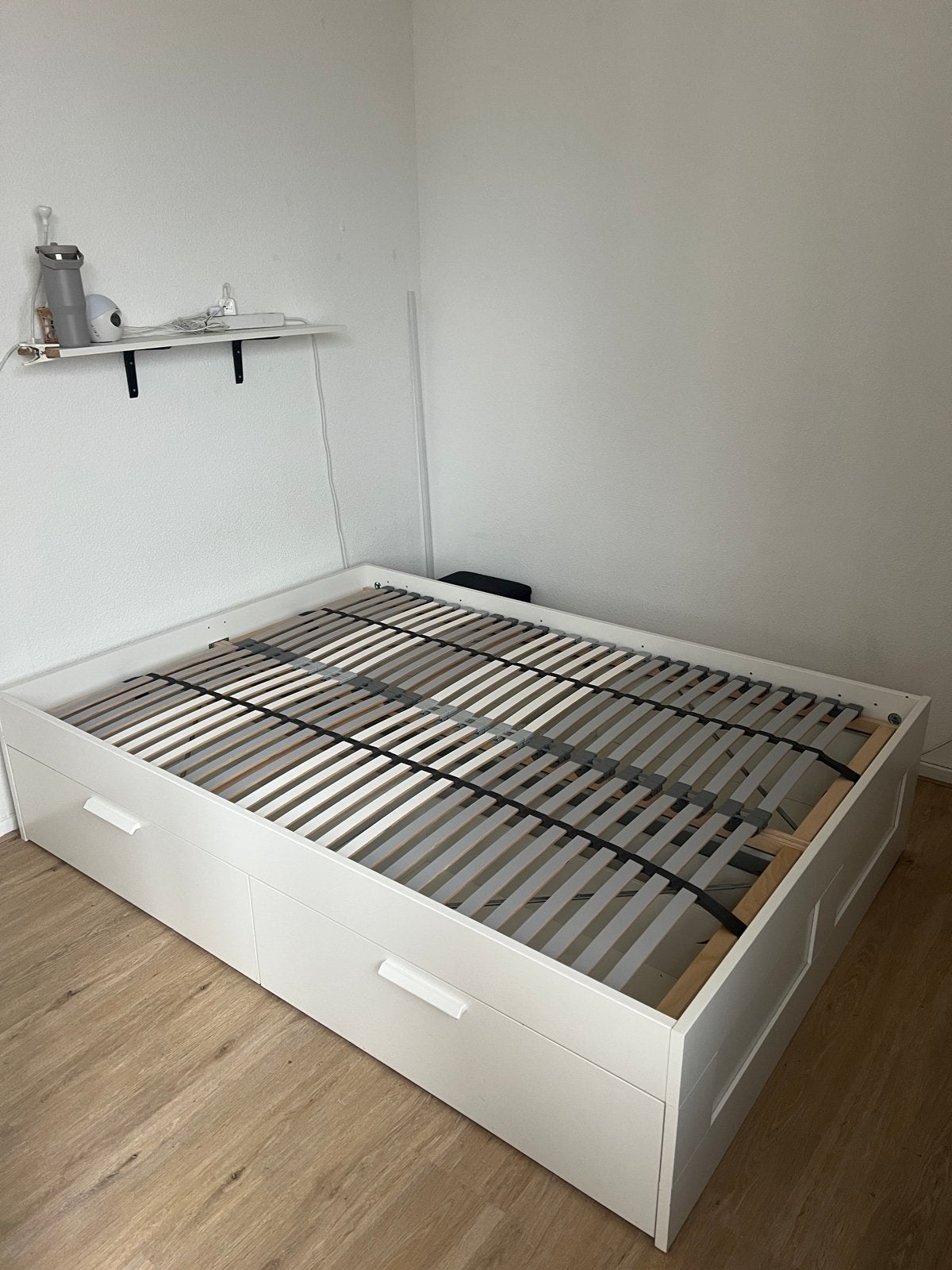 Tweepersoonsbed met lades - Wit (140x200 cm)