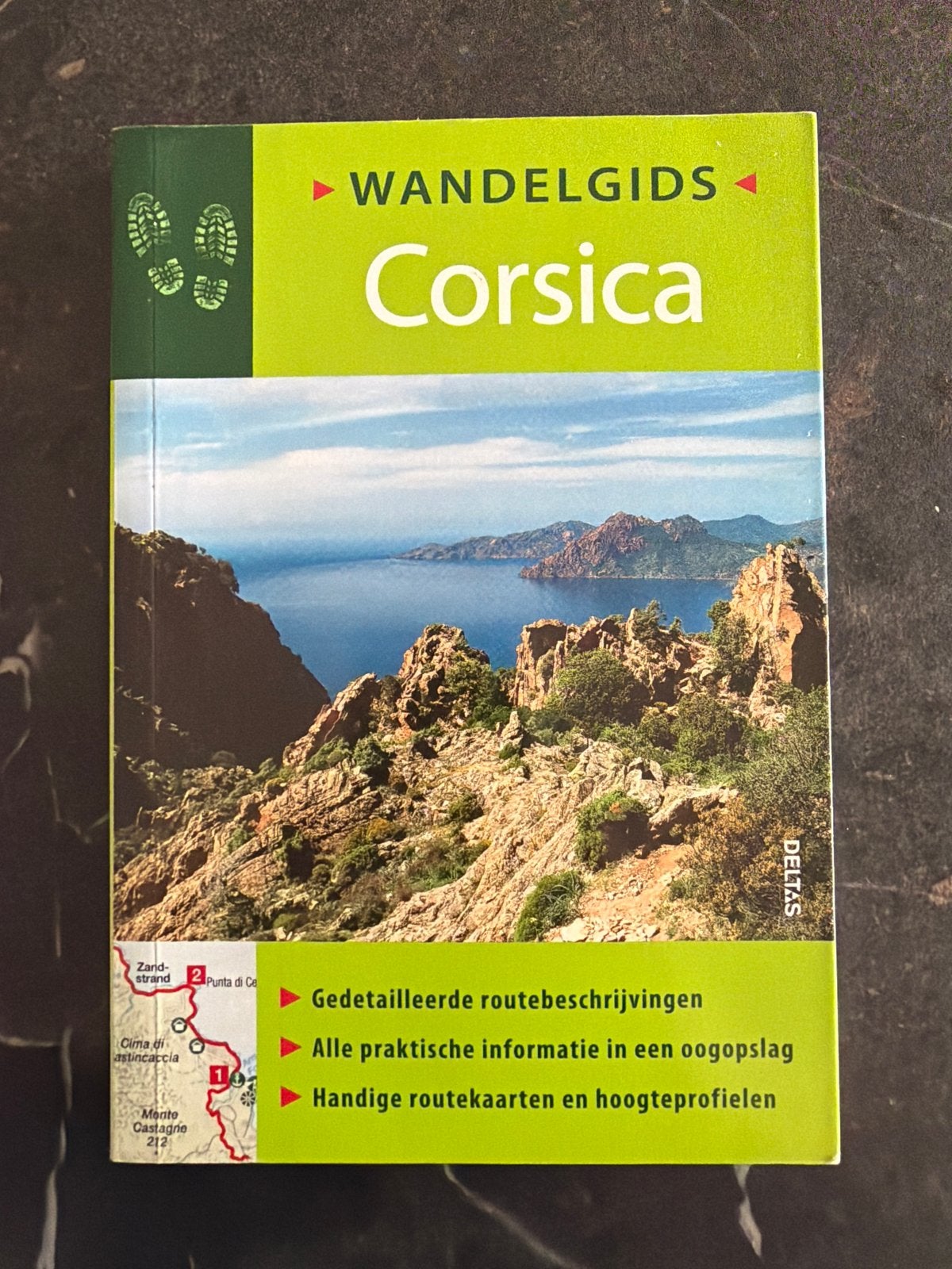 Wandelgids Corsica - Gedetailleerde routes en kaarten, Overige merken, Fiets- of Wandelgids, Europa, Ophalen of Verzenden