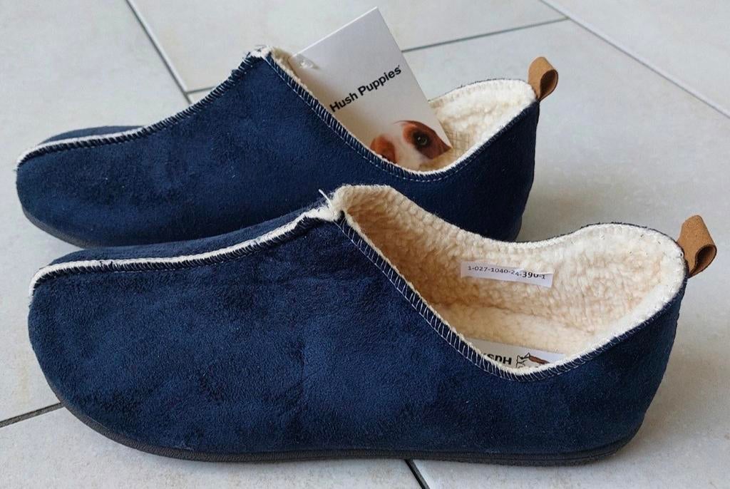 Hush Puppies pantoffels van €49,99 voor €29,99, Blauw, Nieuw, Ophalen of Verzenden, Pantoffels of Sloffen