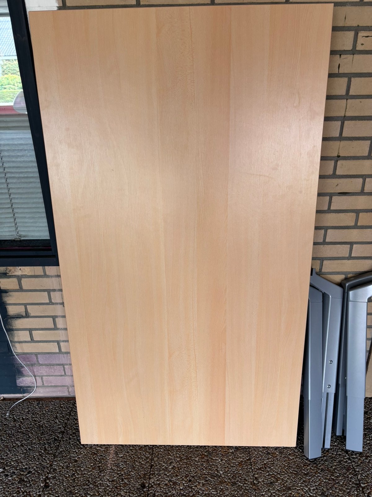 Tafel, verstelbaar, Huis en Inrichting, Tafels | Eettafels, Ophalen, Overige materialen, 100 tot 150 cm, Zo goed als nieuw